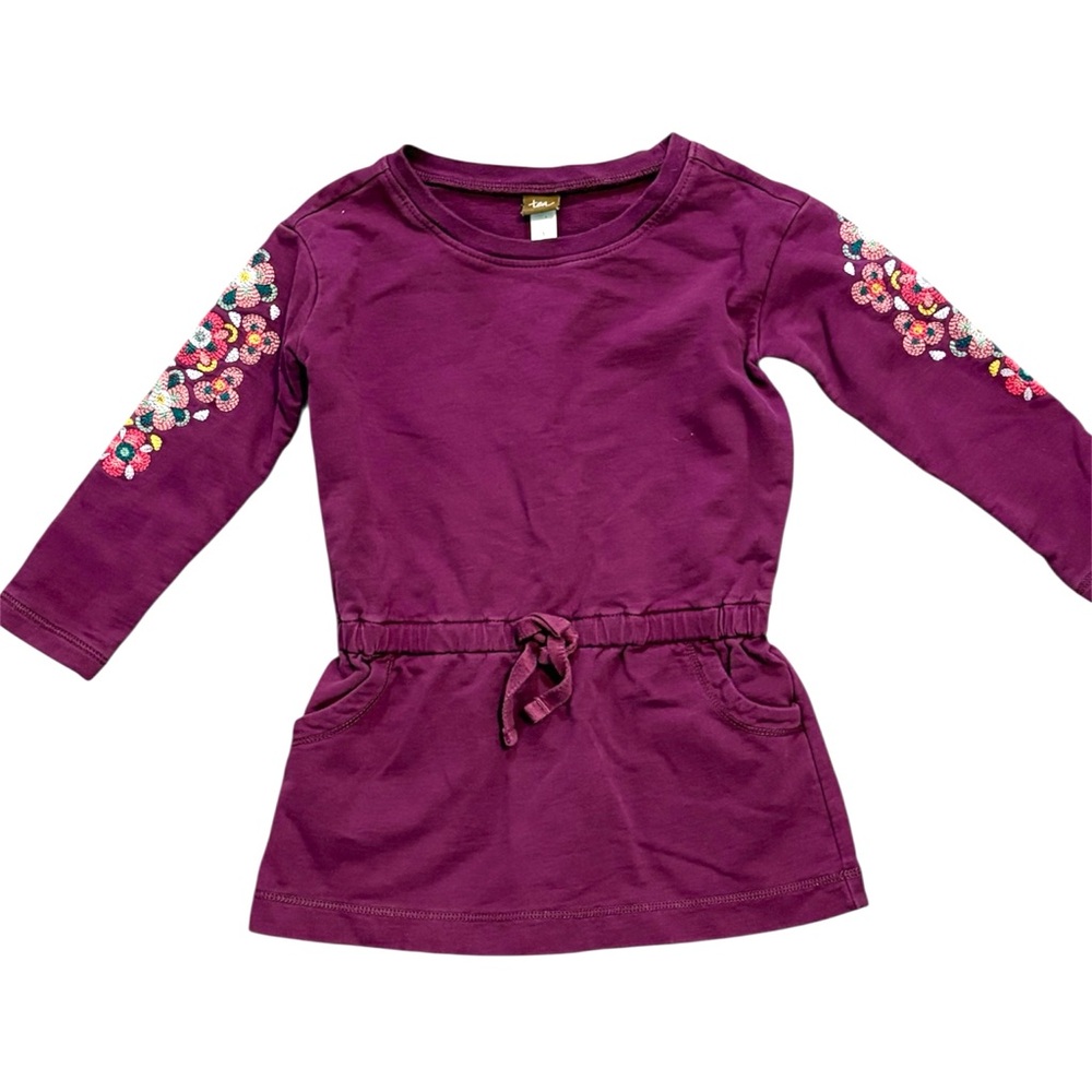 Tea Collaborated Embroidered Dress